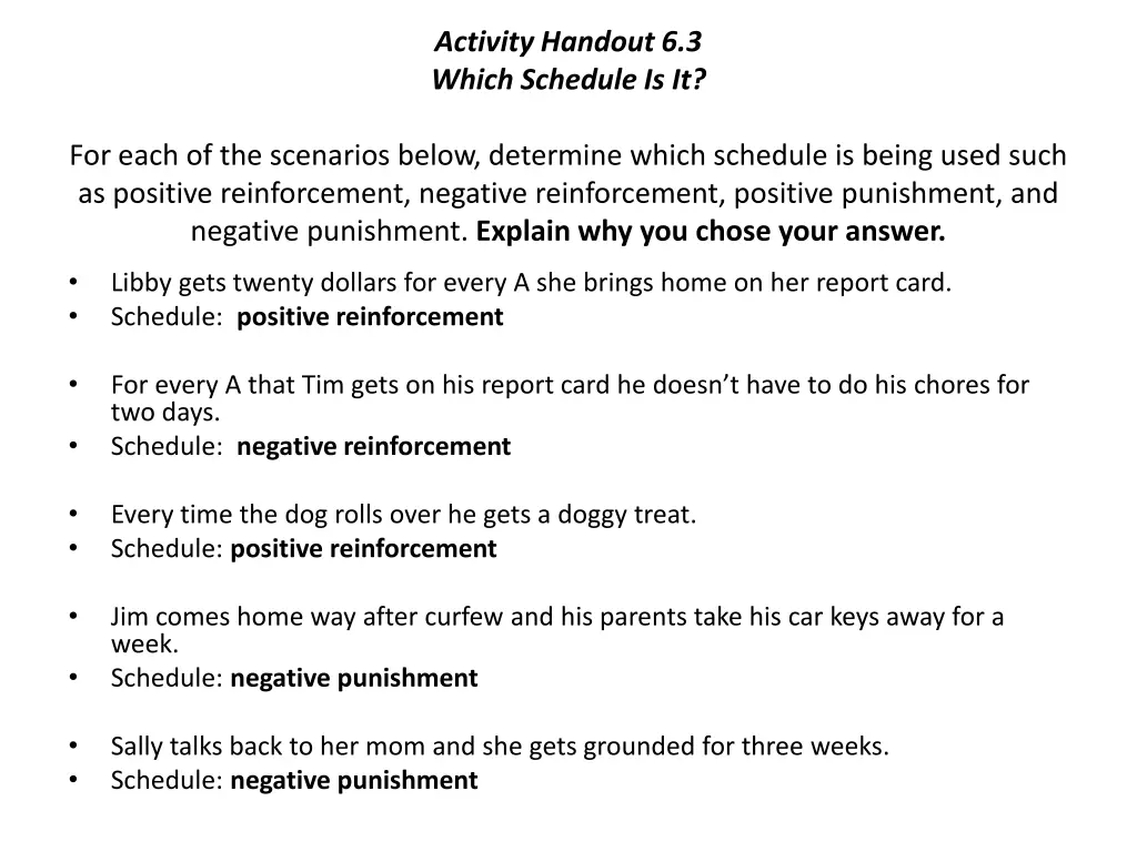 activity handout 6 3 which schedule is it