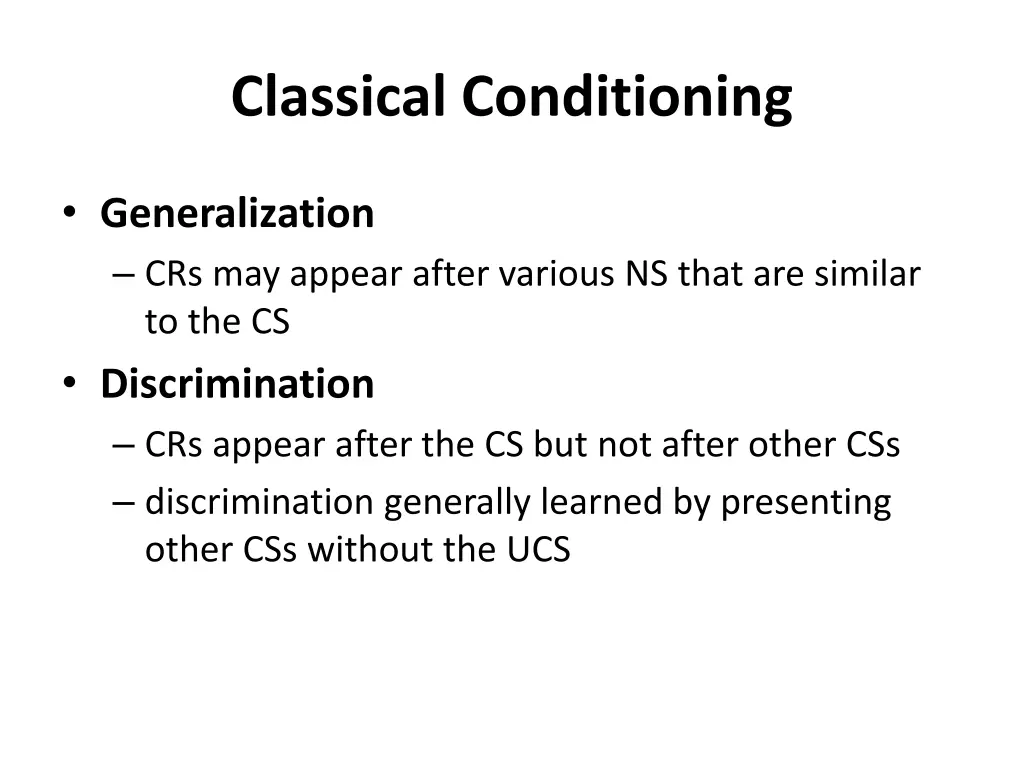 classical conditioning