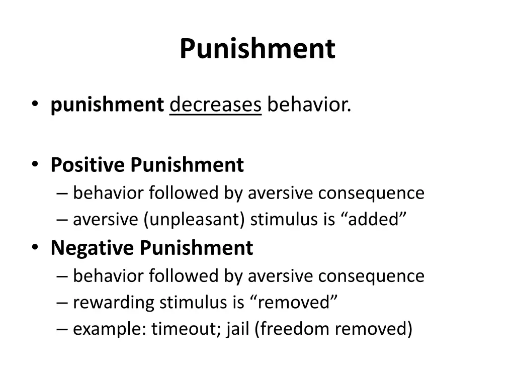 punishment