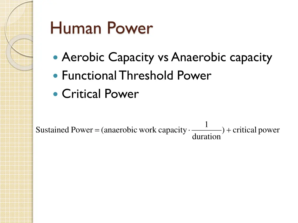 human power