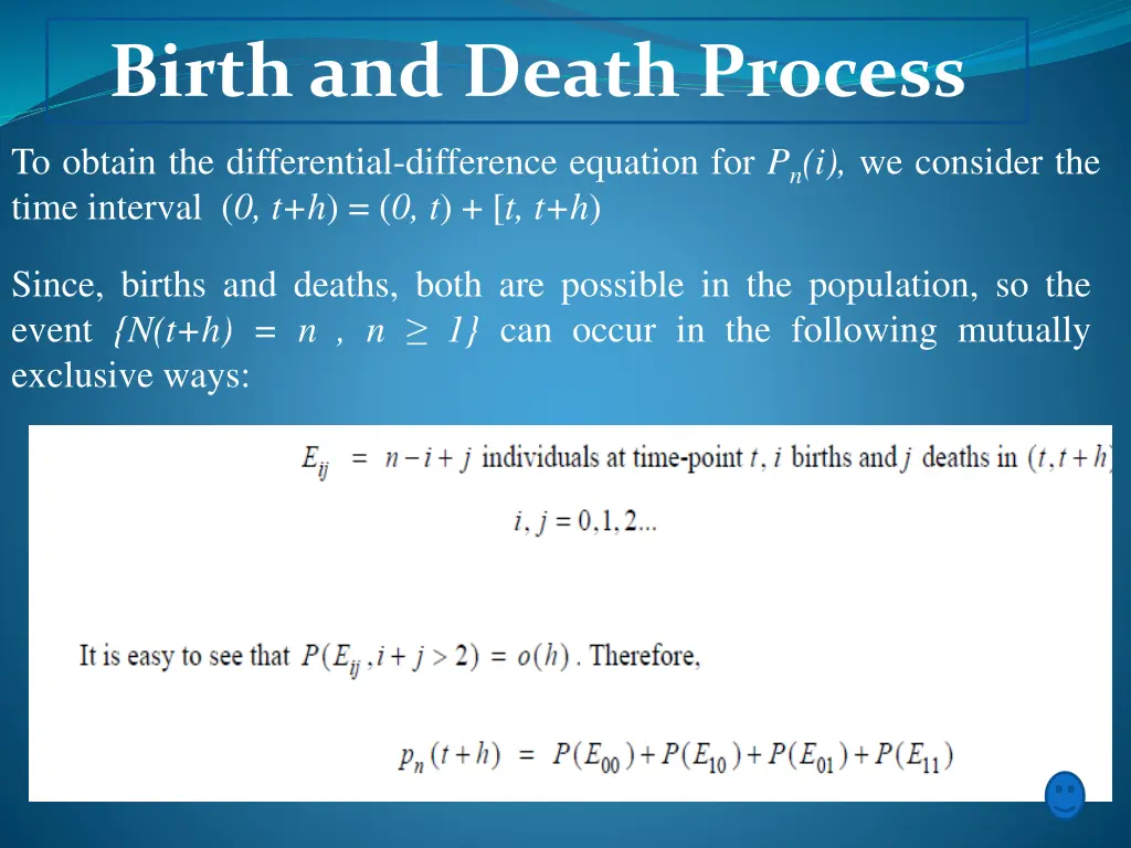 birth and death process