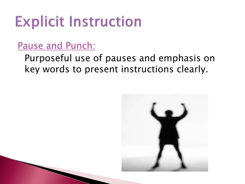 pause and punch purposeful use of pauses