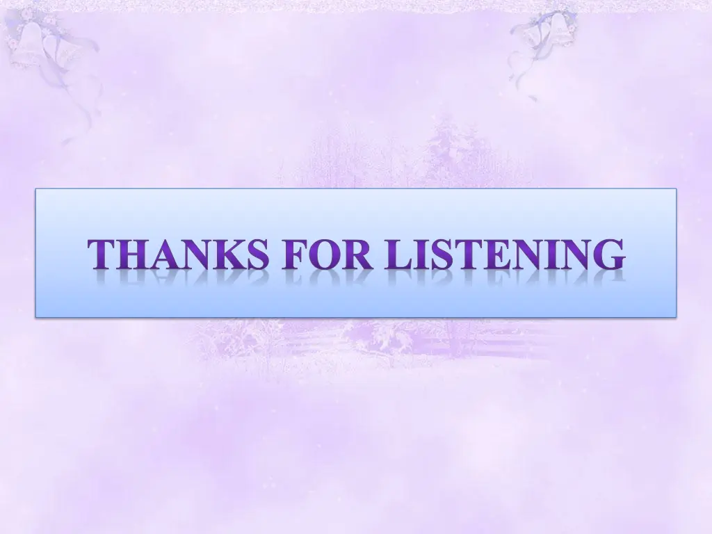 thanks for listening