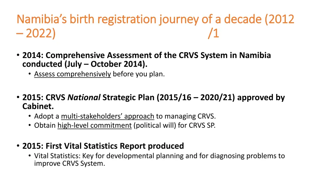 namibia s birth registration journey of a decade