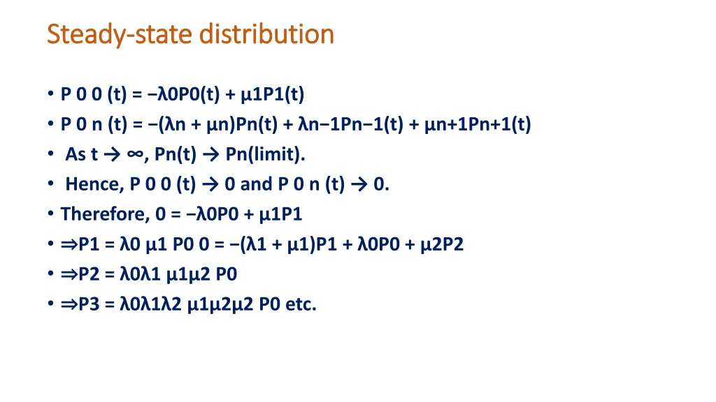 steady steady state