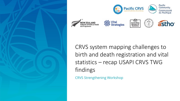 crvs system mapping challenges to birth and death