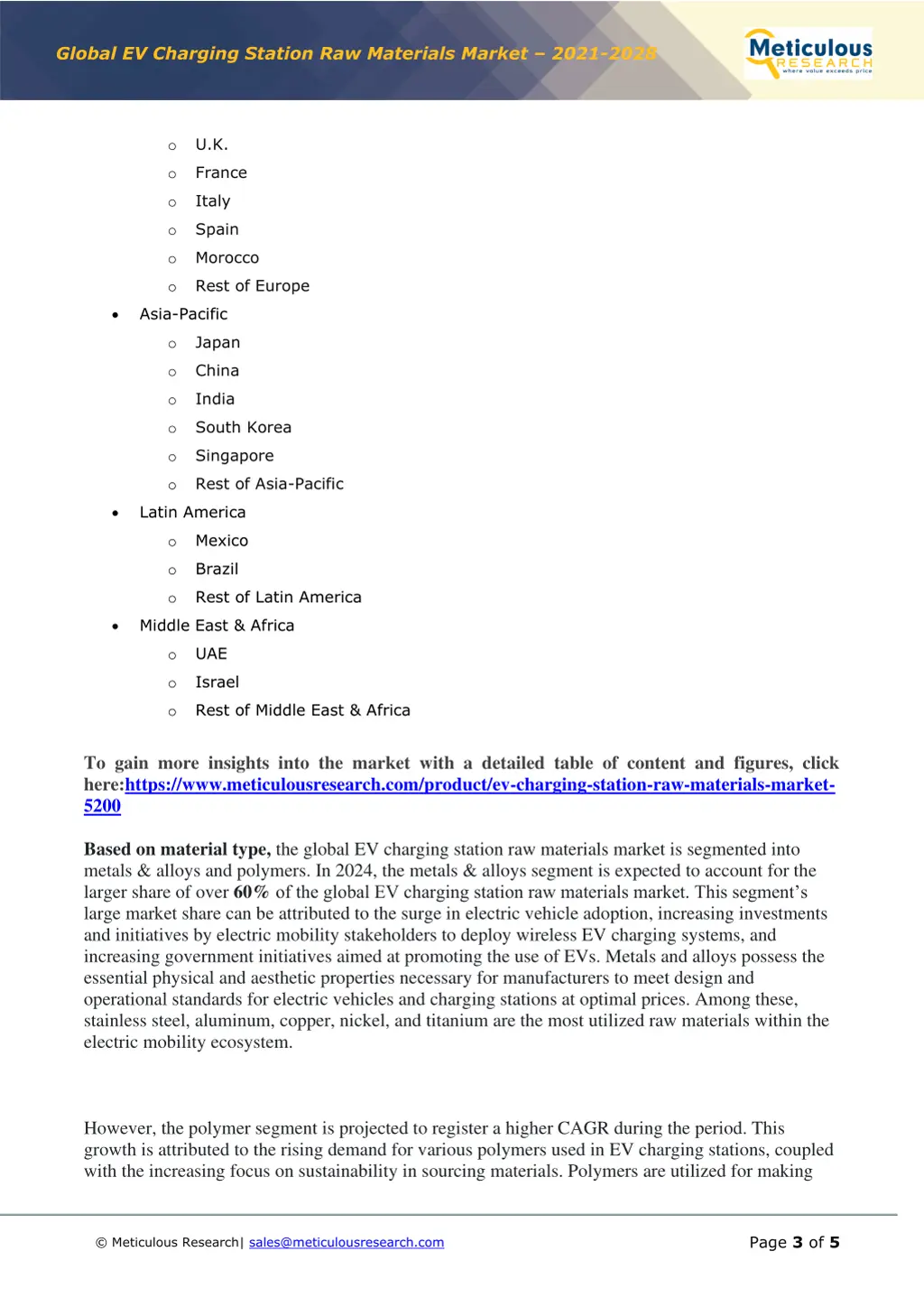 global ev charging station raw materials market 2