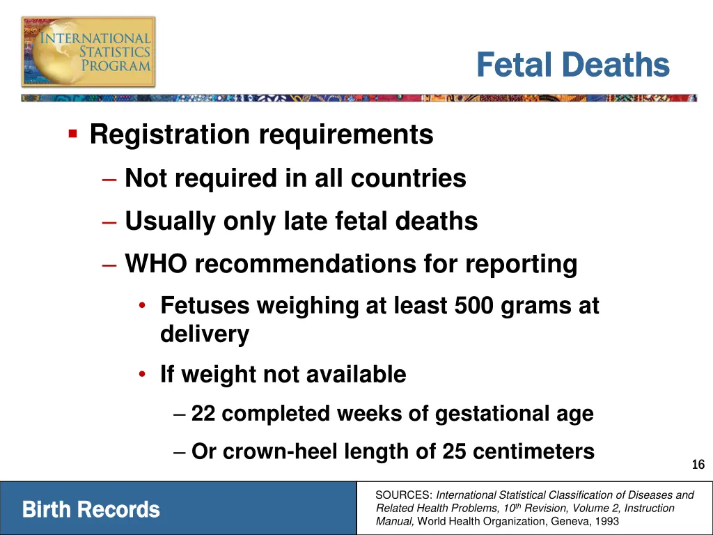 fetal deaths fetal deaths 1