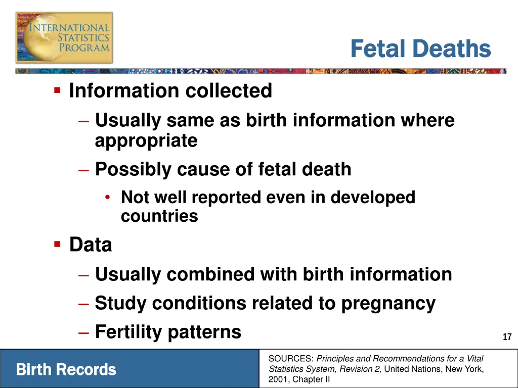 fetal deaths fetal deaths 2