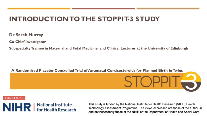 introduction to the stoppit 3 study