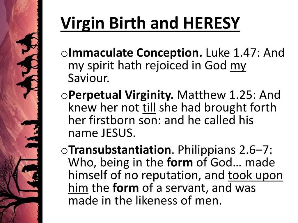 virgin birth and heresy