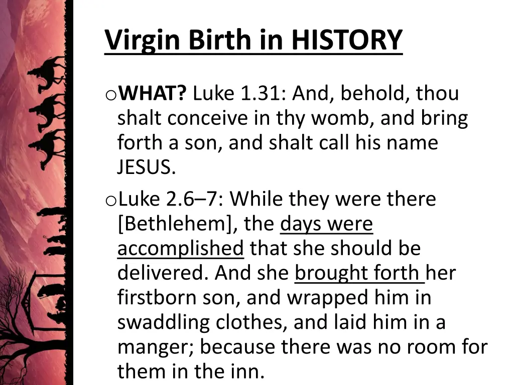 virgin birth in history