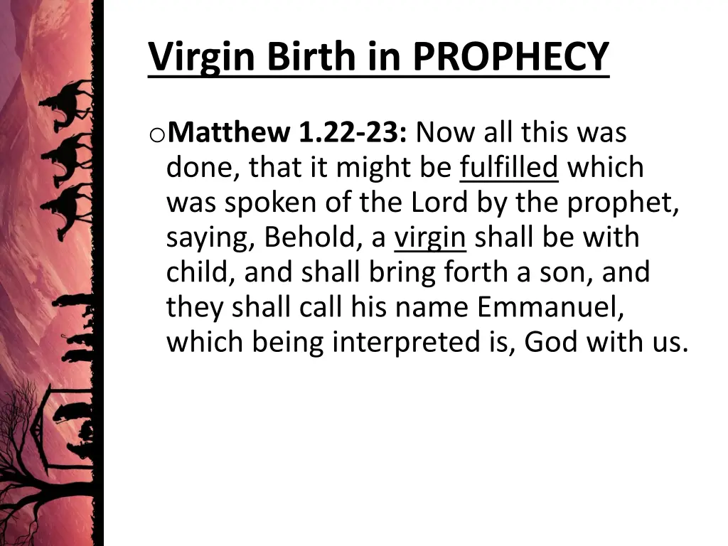 virgin birth in prophecy 1