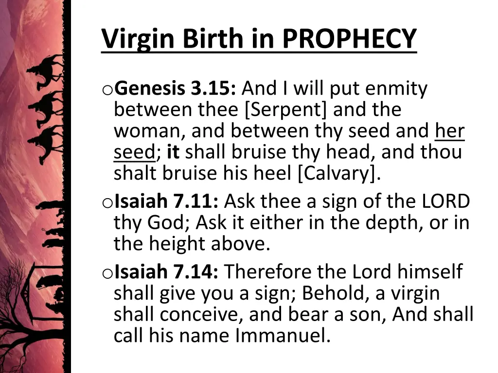 virgin birth in prophecy