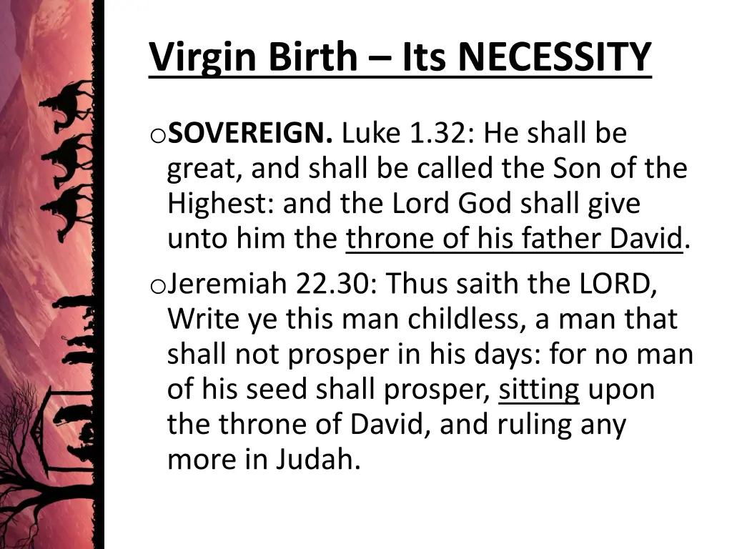 virgin birth its necessity 1