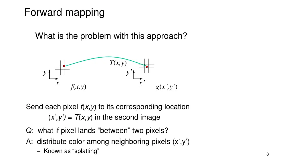 forward mapping 1