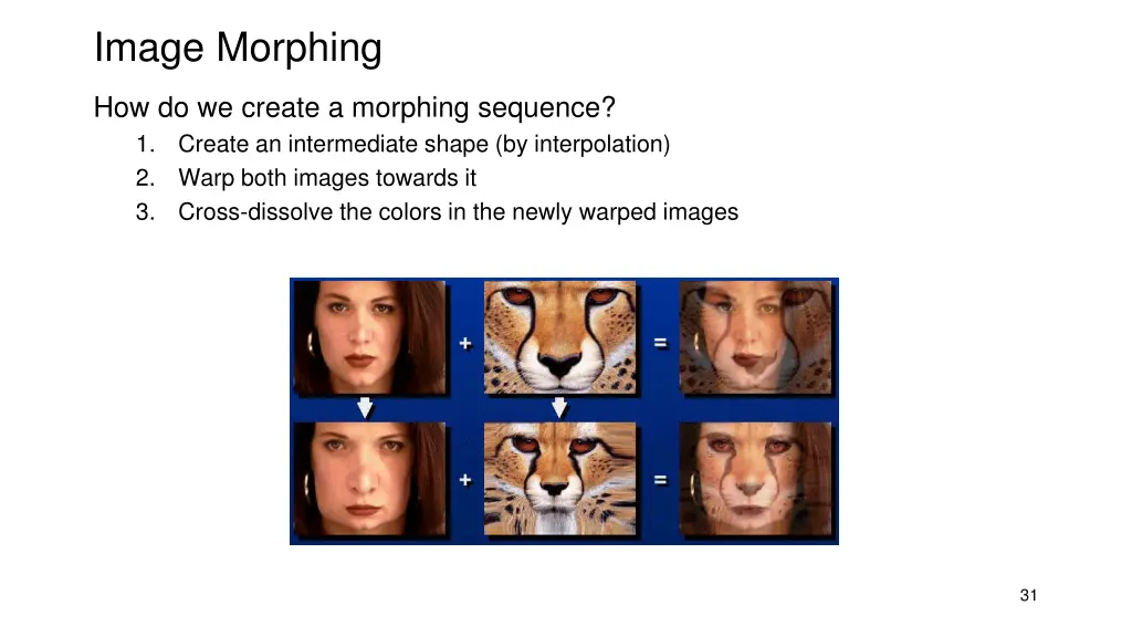 image morphing 1