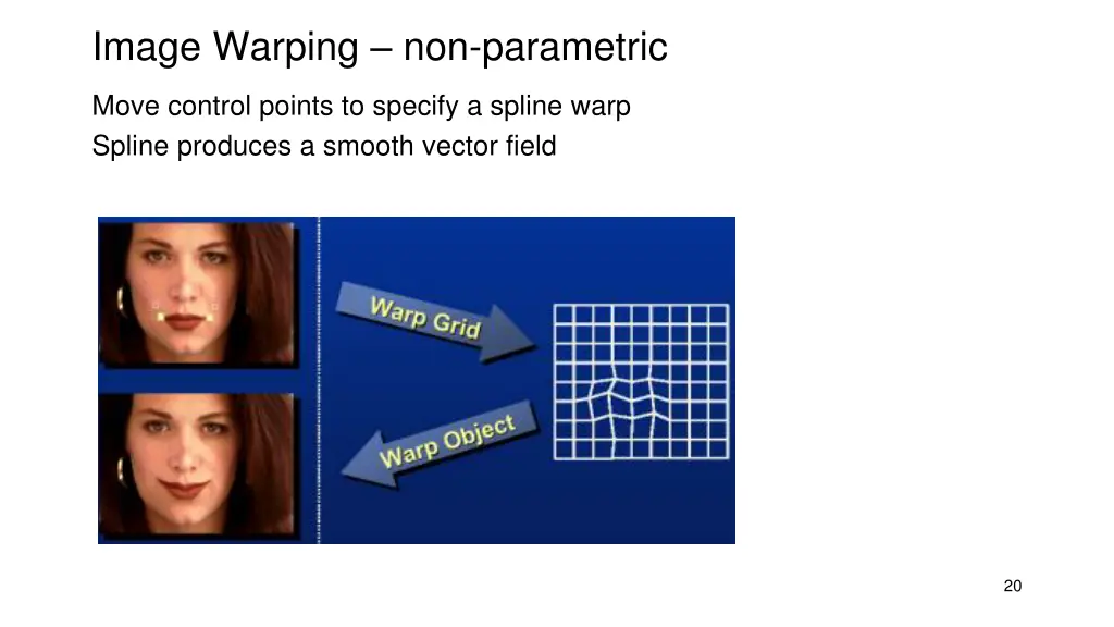 image warping non parametric