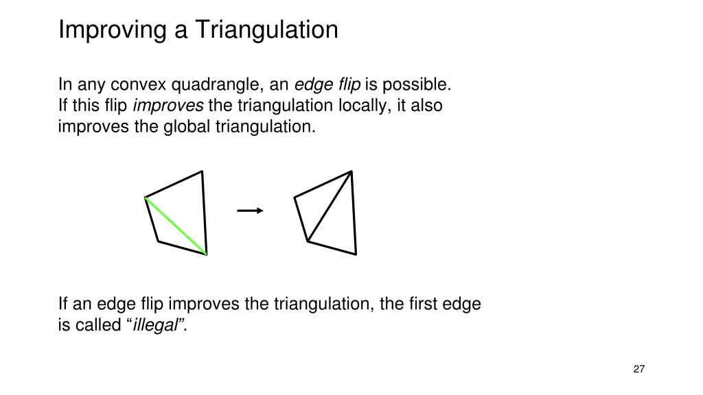 improving a triangulation