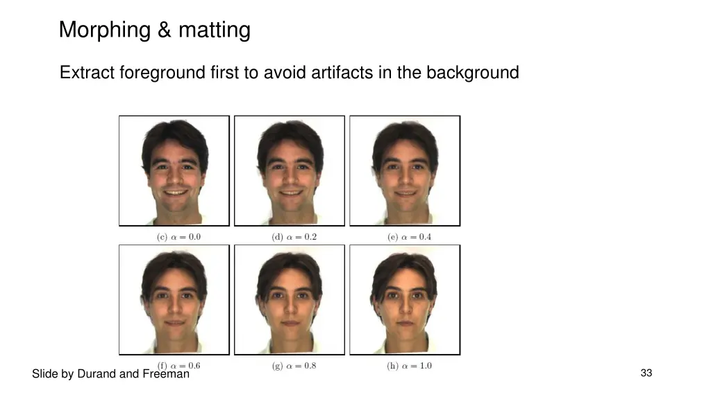 morphing matting