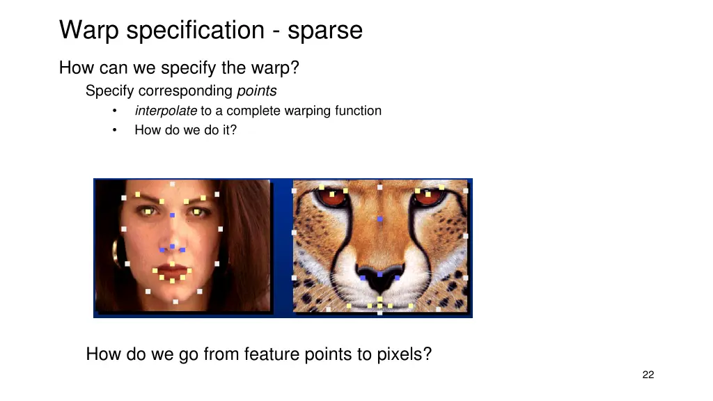 warp specification sparse