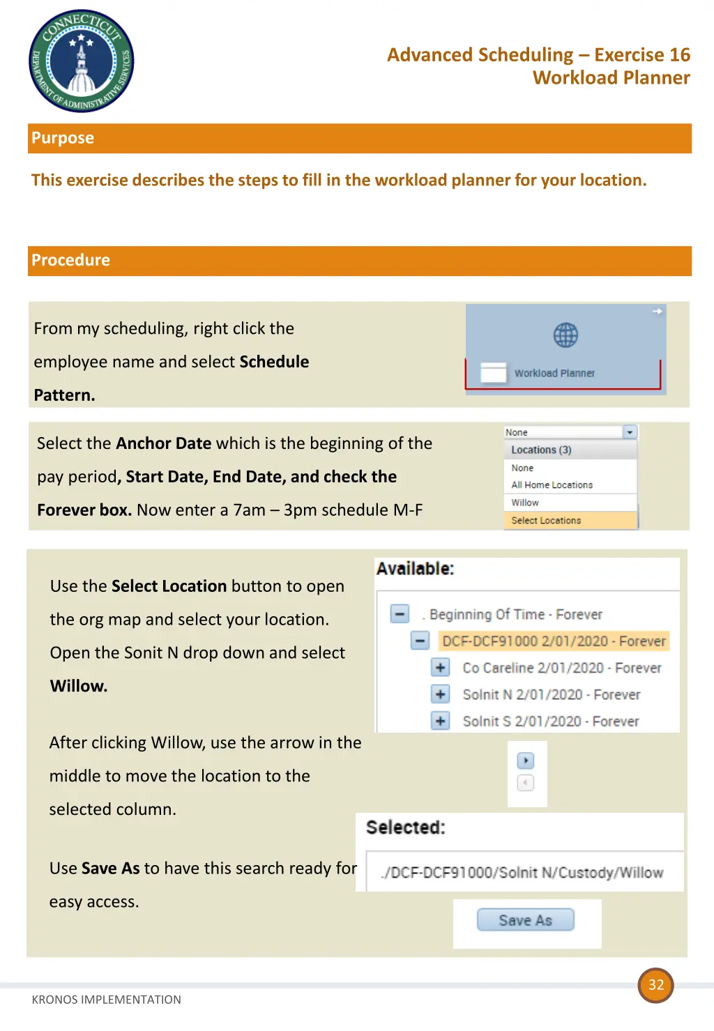 advanced scheduling exercise 16 workload planner