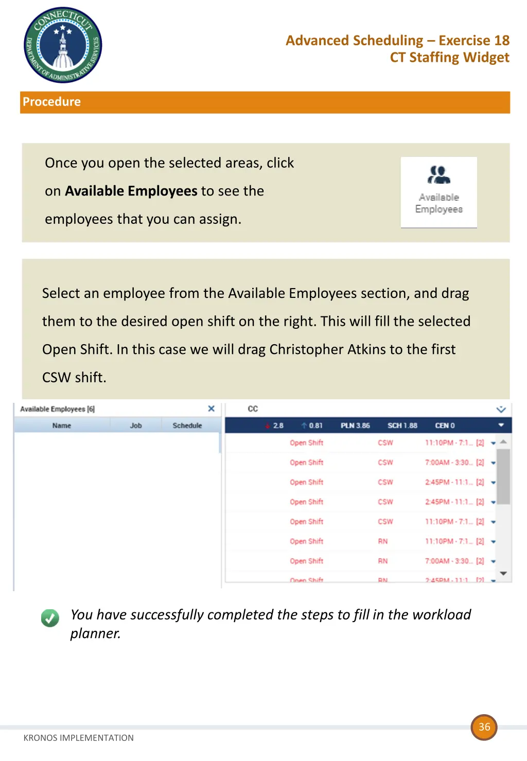 advanced scheduling exercise 18 ct staffing widget 1