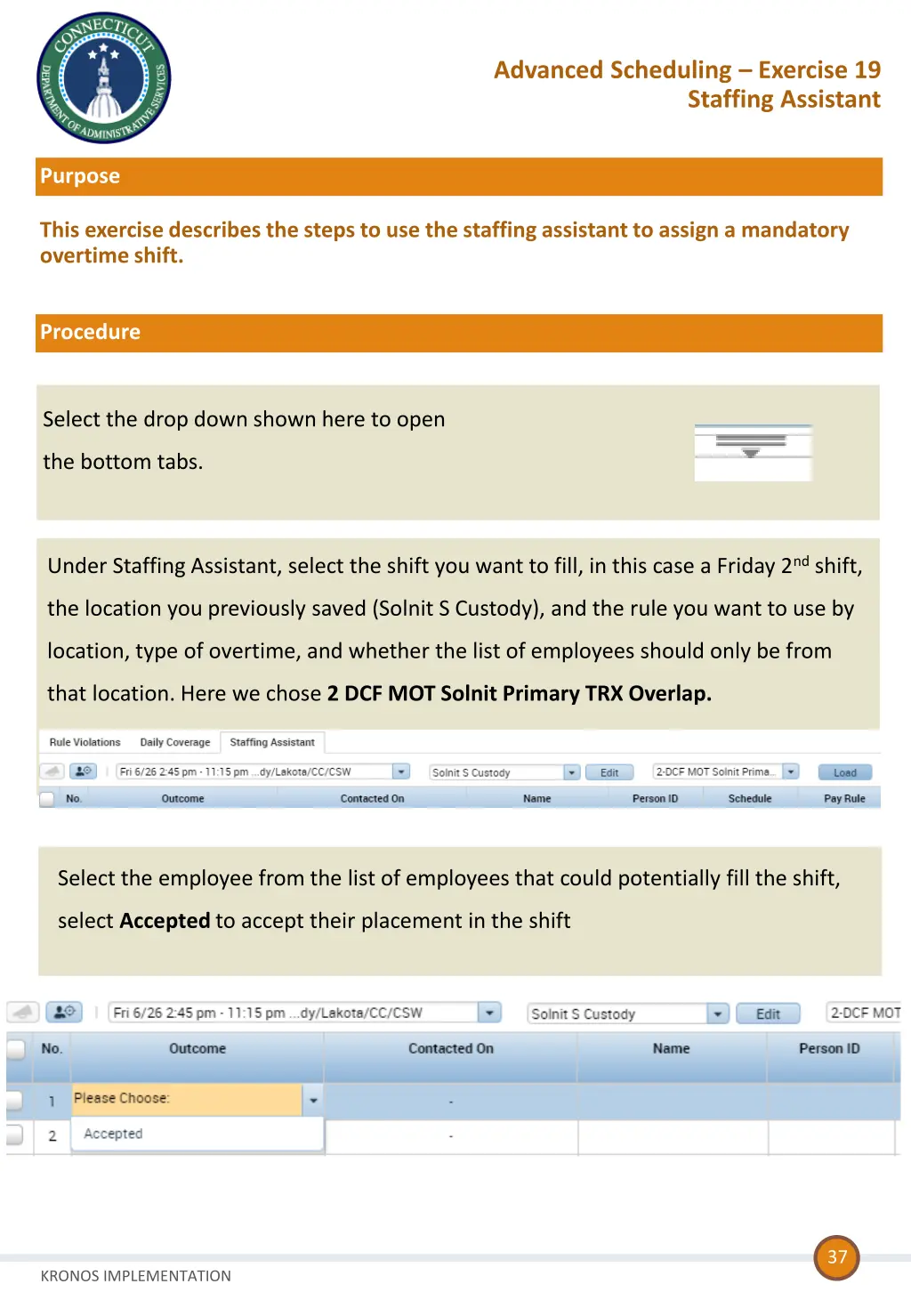 advanced scheduling exercise 19