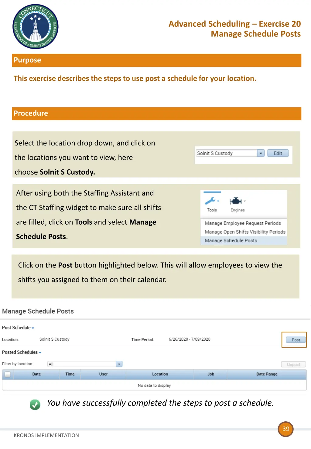 advanced scheduling exercise 20 manage schedule