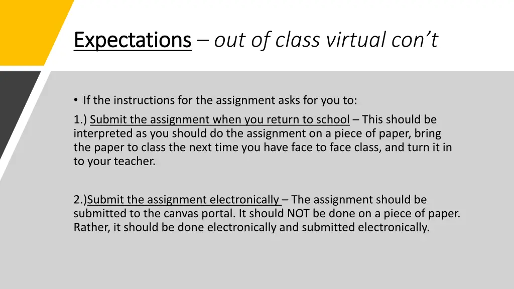 expectations expectations out of class virtual 1