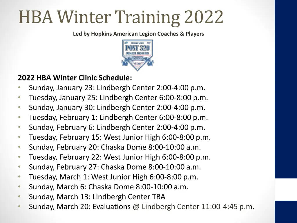 hba winter training 2022 1