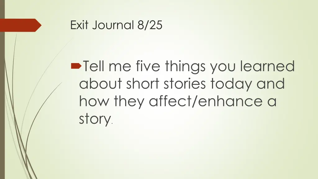 exit journal 8 25