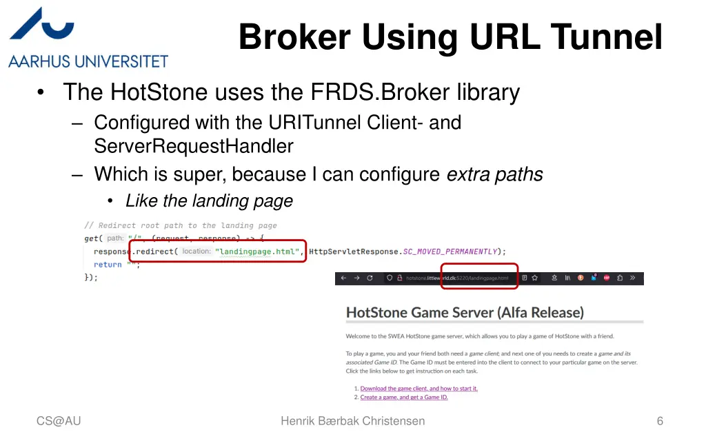 broker using url tunnel