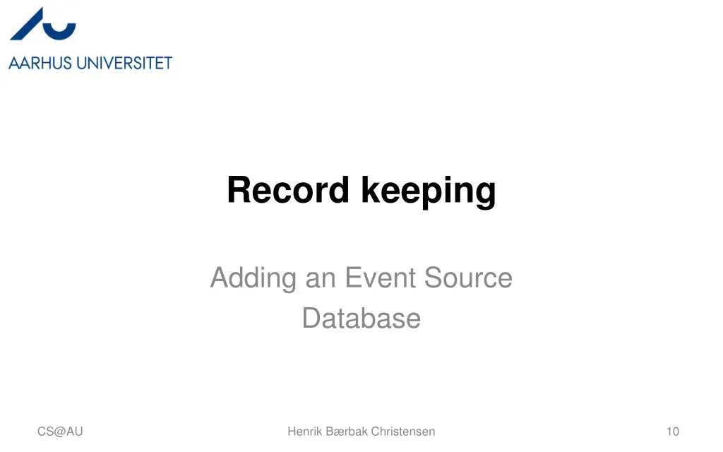 record keeping