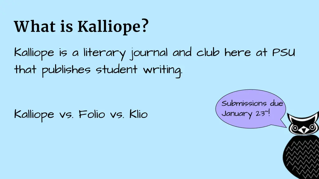 what is kalliope