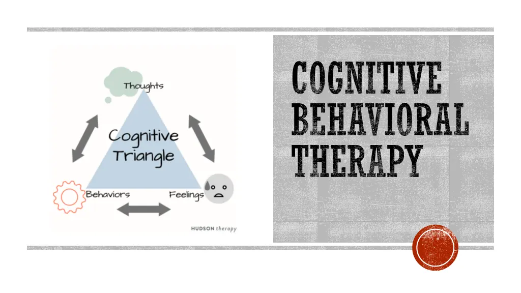 cognitive behavioral therapy