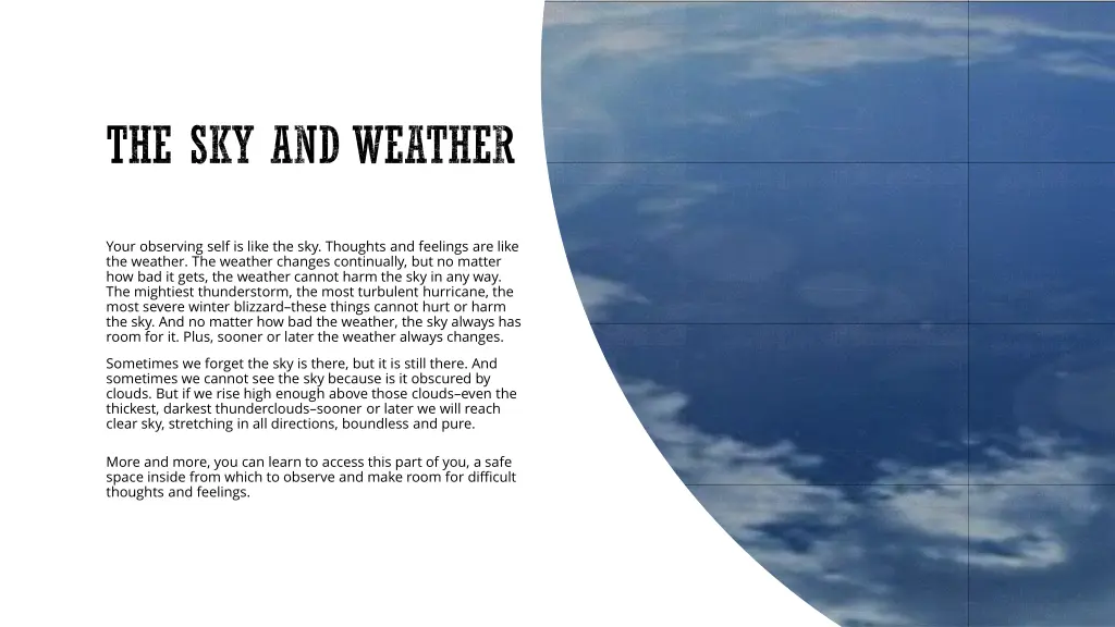 the sky and weather