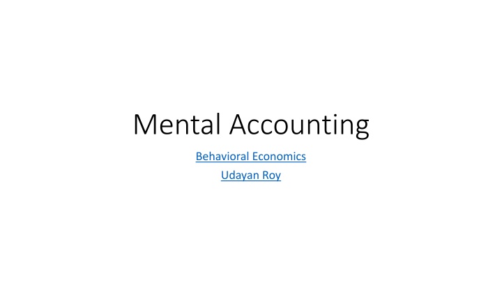 mental accounting