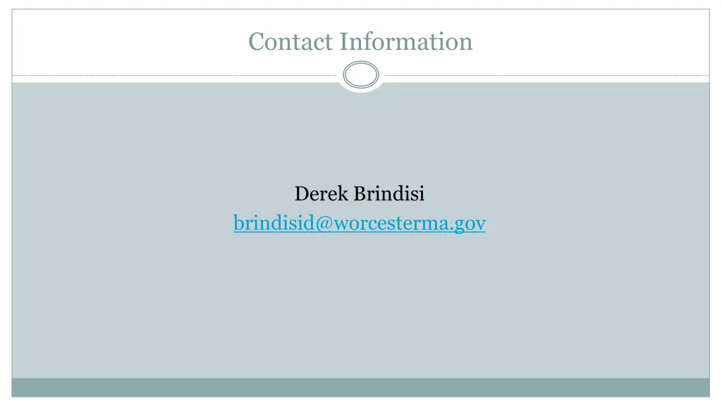 contact information