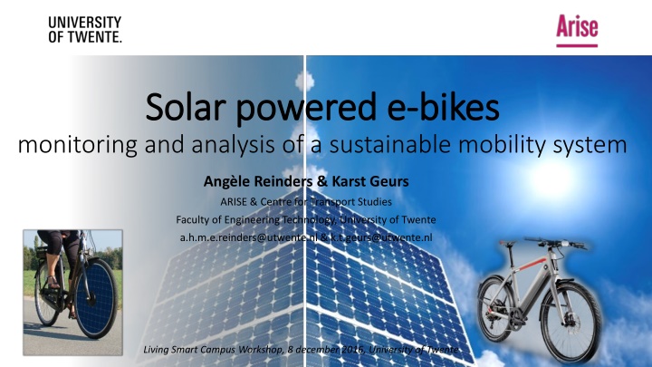 solar powered e solar powered e bikes monitoring