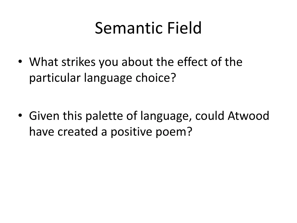 semantic field