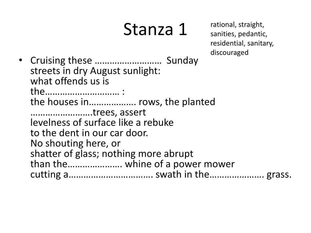 stanza 1