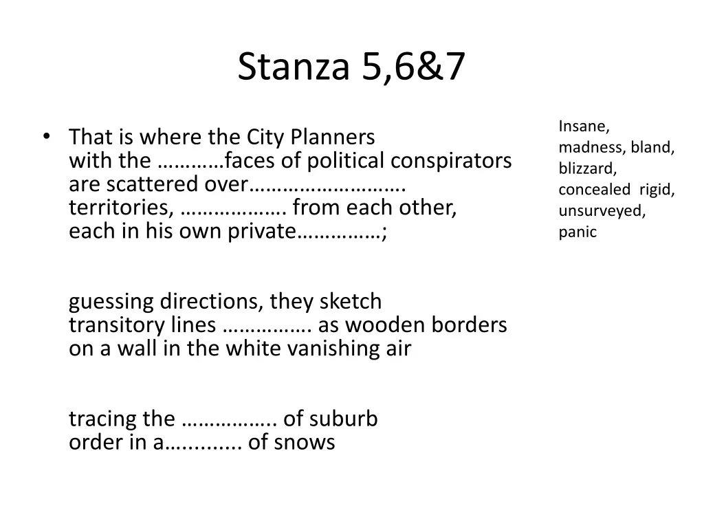 stanza 5 6 7