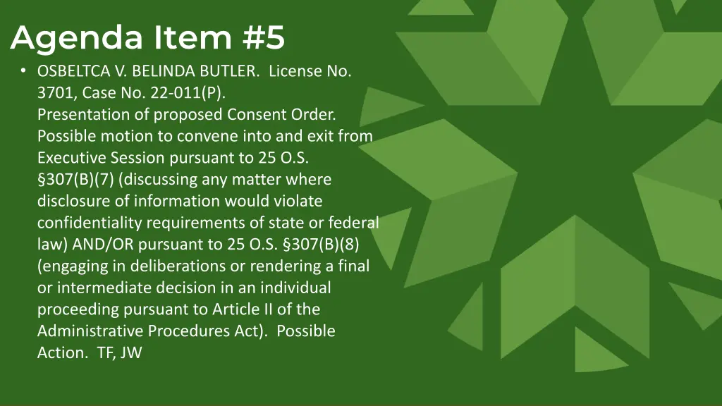 agenda item 5 osbeltca v belinda butler license 1