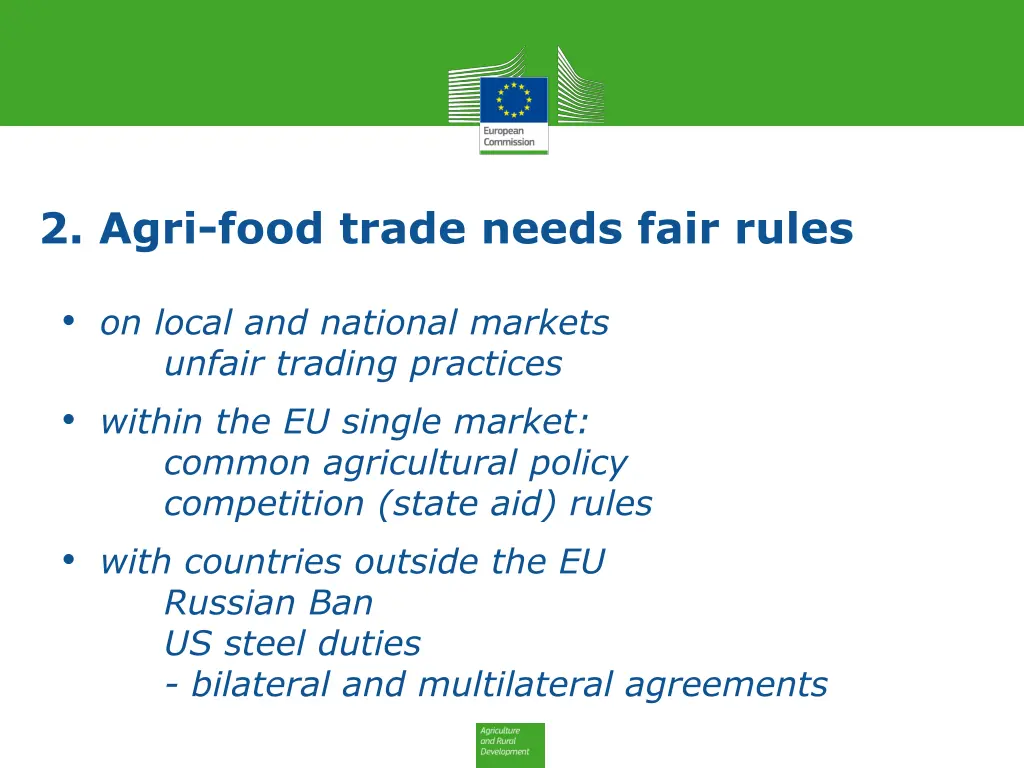 2 agri food trade needs fair rules