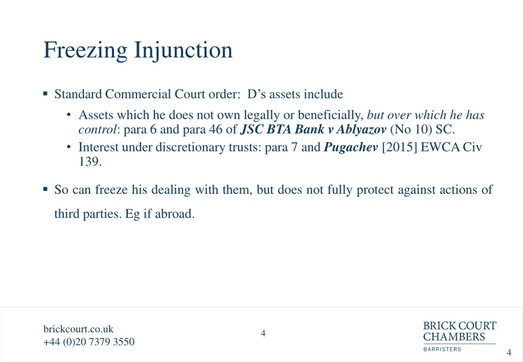 freezing injunction