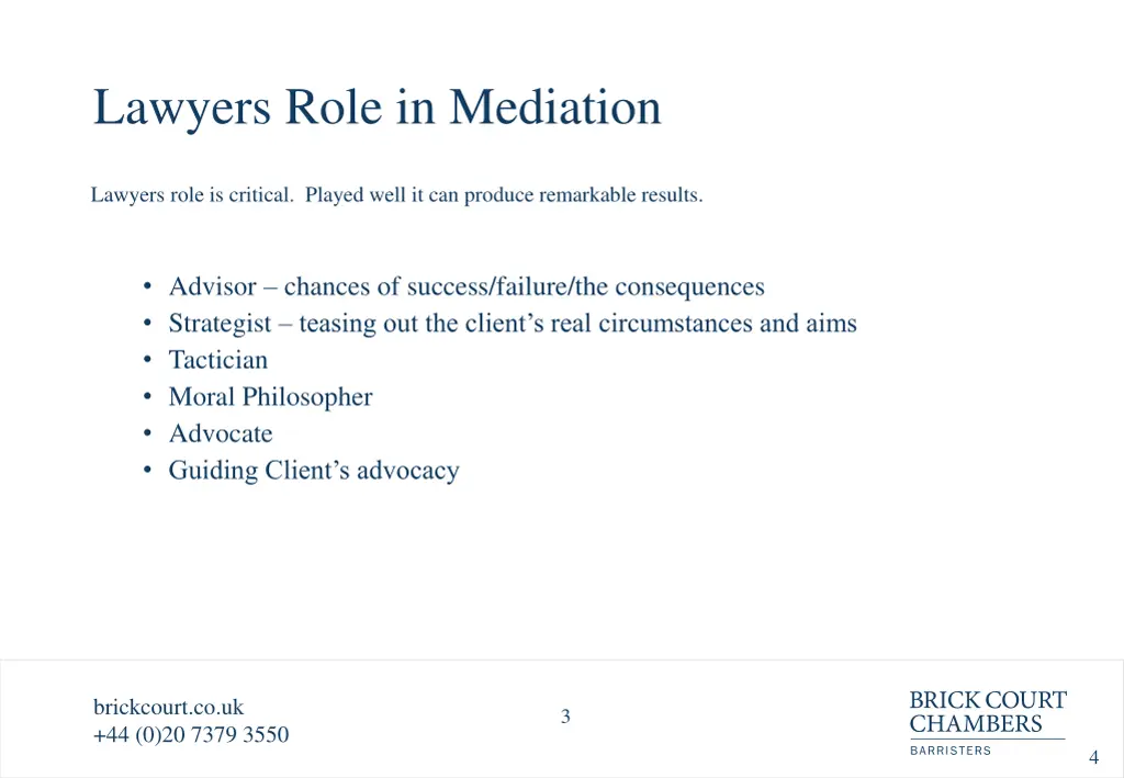 lawyers role in mediation