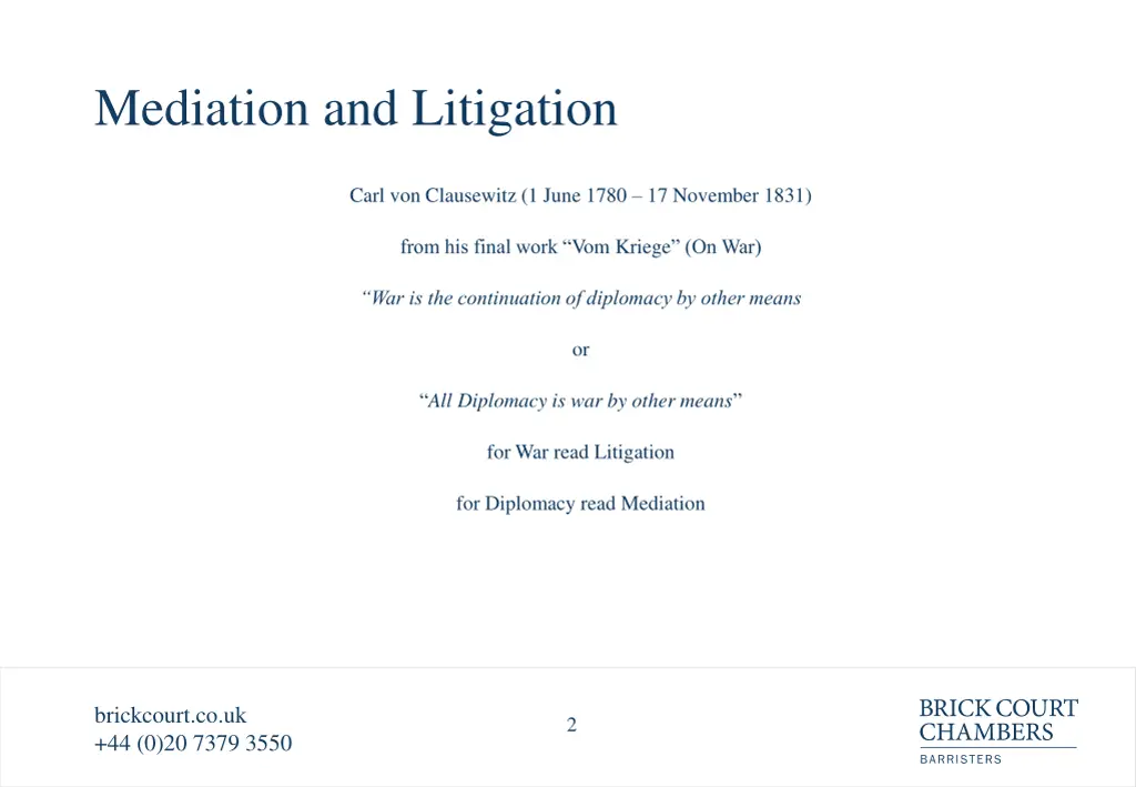 mediation and litigation