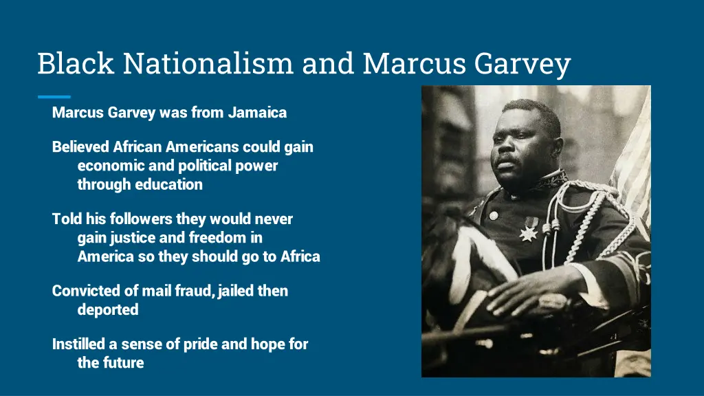 black nationalism and marcus garvey