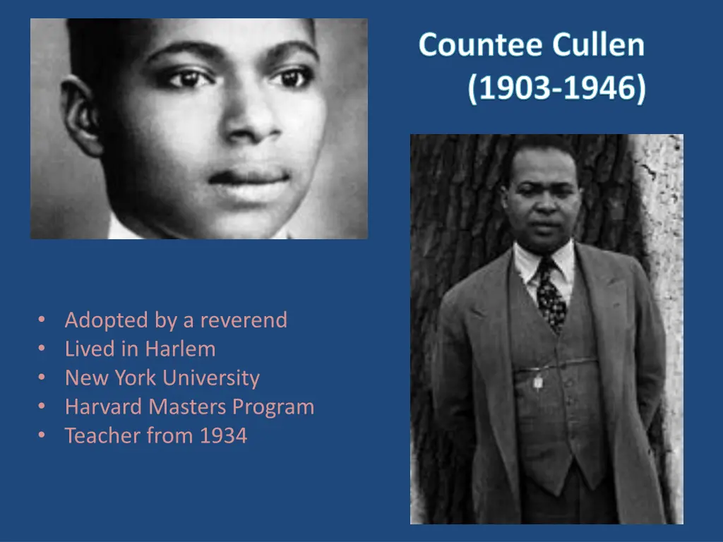 countee cullen 1903 1946